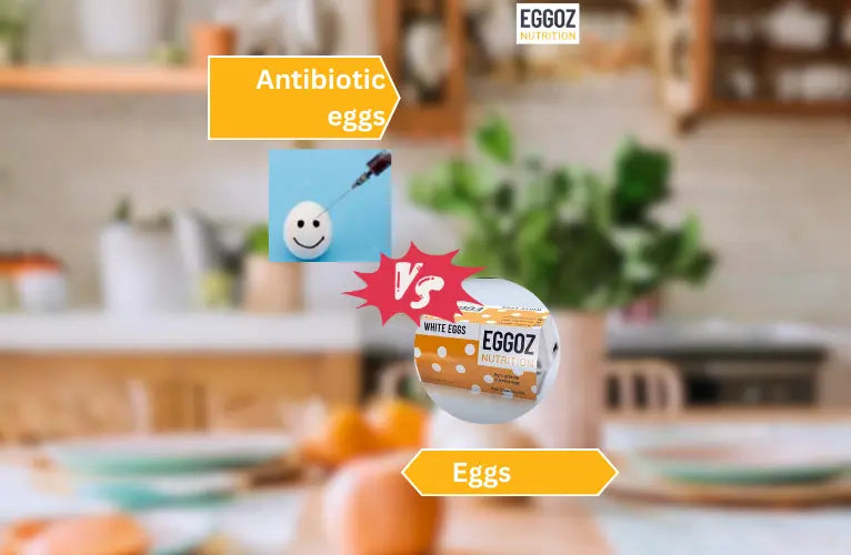 How to differentiate between antibiotic & fresh eggs?