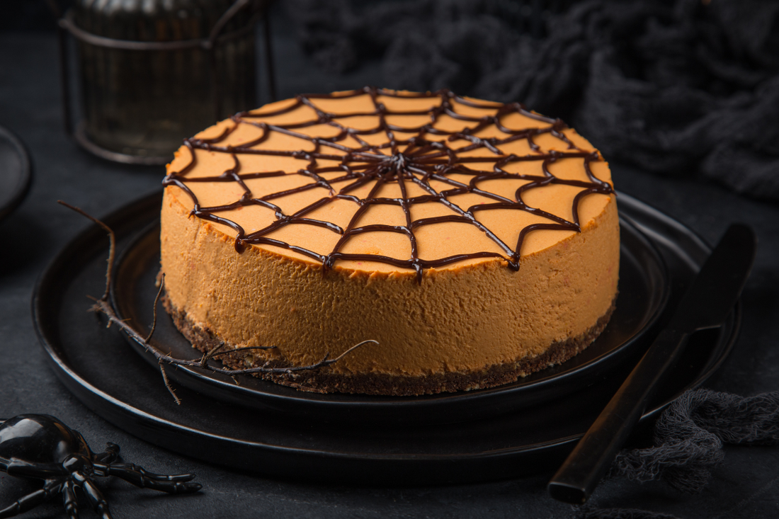 Spiderweb Halloween Cake