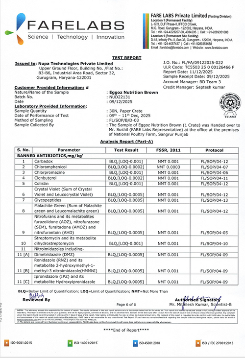 Brown Eggs Dec'25- Report